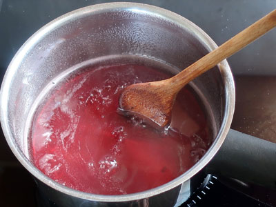 Fruchtsaft aufkochen